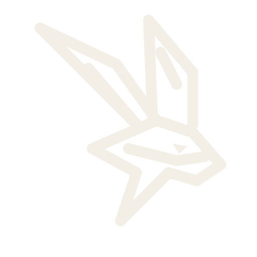 Geometric jackrabbit ivory transparent logo